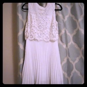 CeCe winter white dress